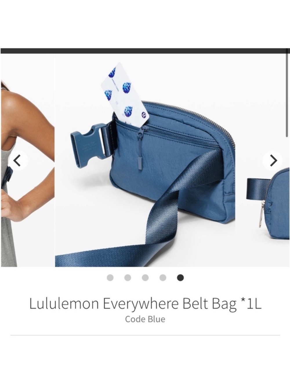 OG Lululemon Everywhere Belt Bag 1L Code Blue - Picture 2 of 13